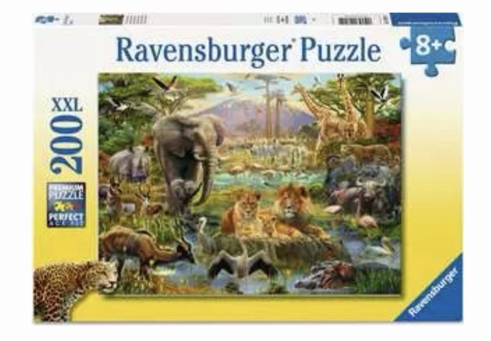 Ravensburger Animals of the Savannah Safari 200 Piece Puzzle XXL complete